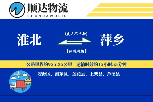 淮北到萍乡物流公司