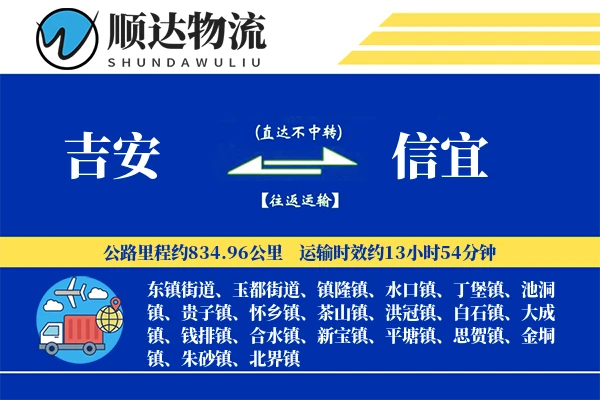 吉安到信宜物流公司