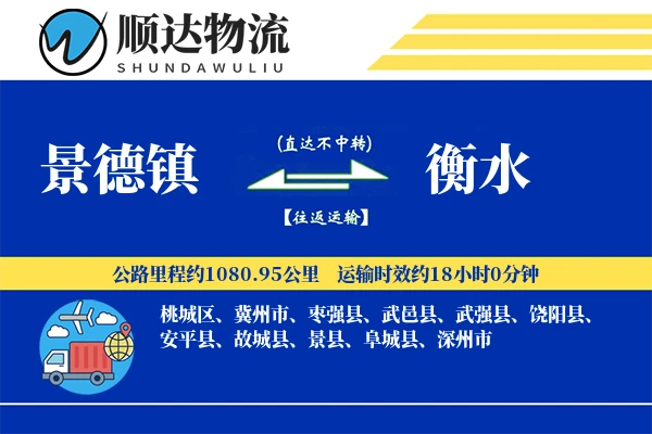 景德镇到衡水物流公司