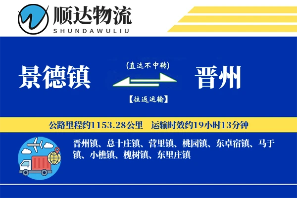 景德镇到晋州物流公司