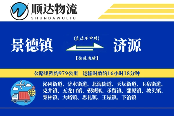 景德镇到济源物流公司-重货物流专线「打包服务」
