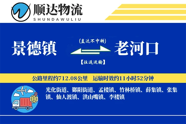 景德镇到老河口物流公司