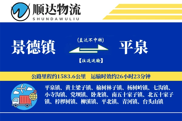景德镇到平泉物流公司-设备运输专线「定制化方案」