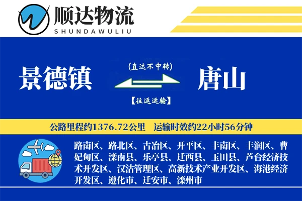 景德镇到唐山物流公司