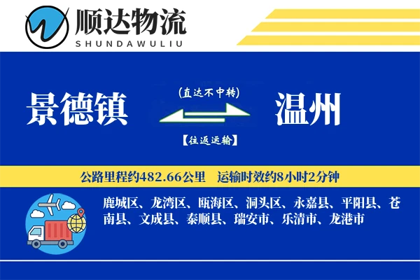 景德镇到温州物流公司