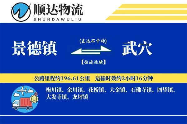 景德镇到武穴物流公司
