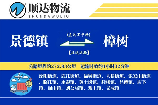 景德镇到樟树物流公司