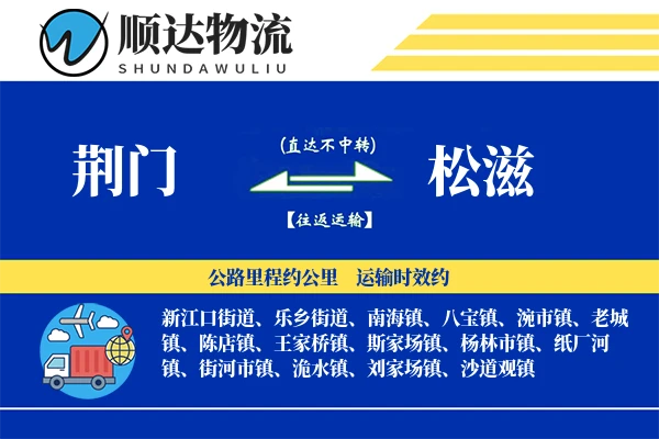 荆门到松滋物流公司-特种物流专线「定制化方案」