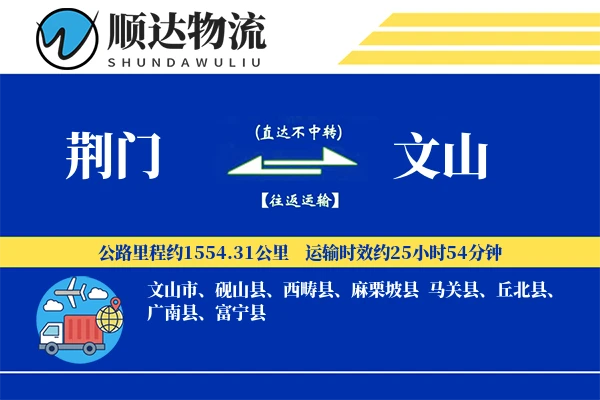 荆门到文山物流公司