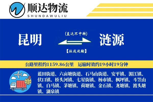 昆明到涟源物流公司
