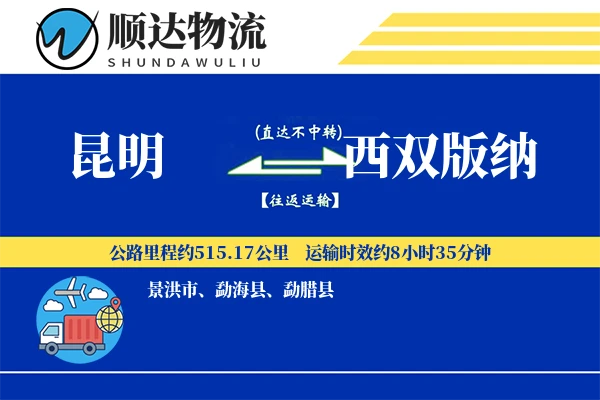昆明到西双版纳物流公司