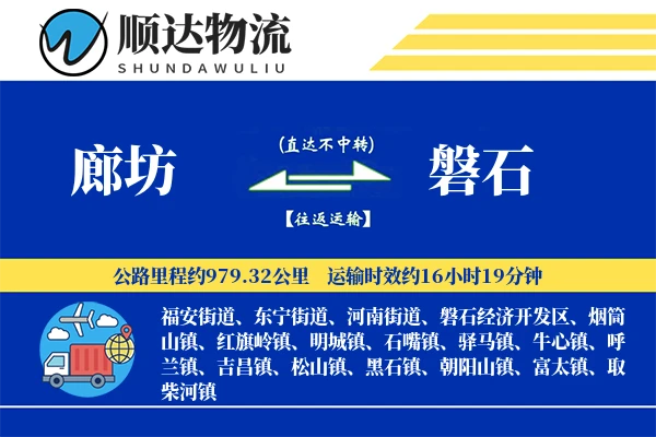廊坊到磐石物流公司