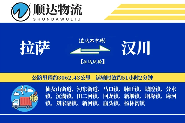 拉萨到汉川物流公司-生鲜物流专线「高效配送」