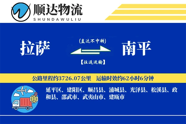 拉萨到南平物流公司