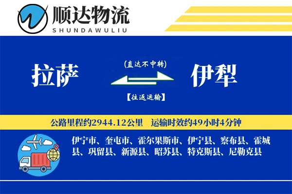 拉萨到伊犁物流公司-危险品货运专线「定制物流」