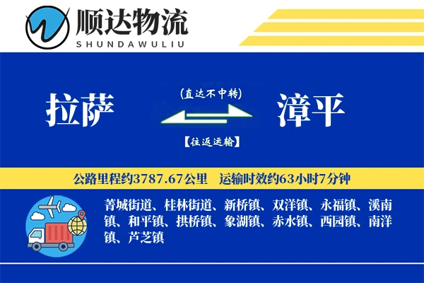 拉萨到漳平物流公司-同城运输专线「打包服务」