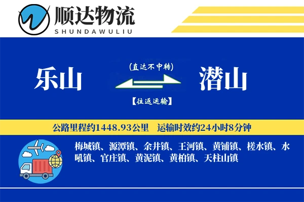 乐山到潜山物流公司