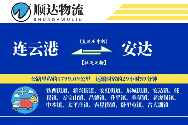 连云港到安达物流公司