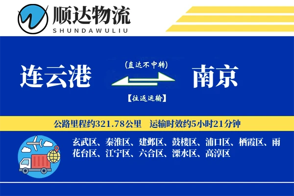 连云港到南京物流公司-整车运输专线「跨境物流」