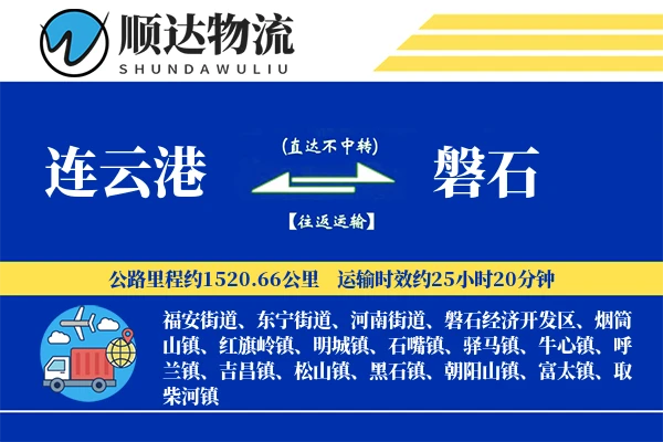 连云港到磐石物流公司