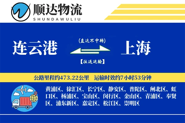 连云港到上海物流公司