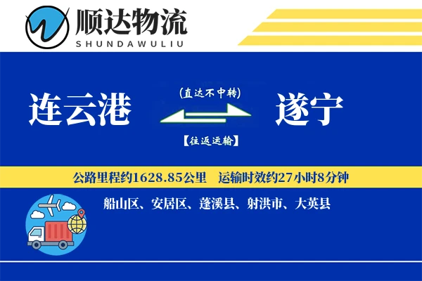 连云港到遂宁物流公司