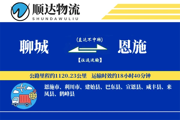 聊城到恩施物流公司-逆向货运专线「数据驱动」