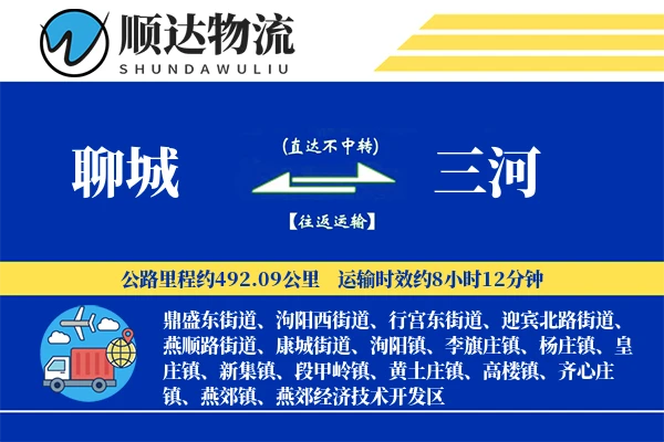 聊城到三河物流公司