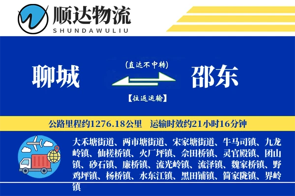 聊城到邵东物流公司