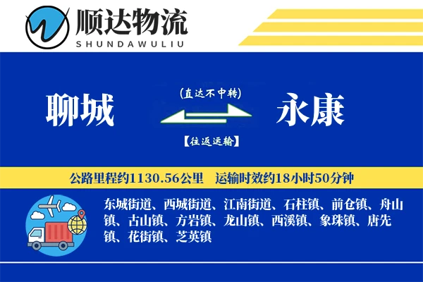 聊城到永康物流公司