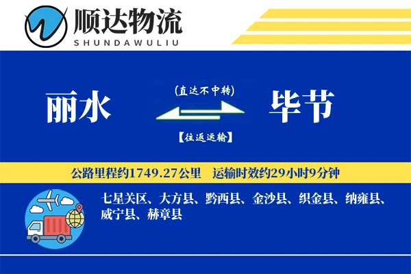 丽水到毕节物流公司
