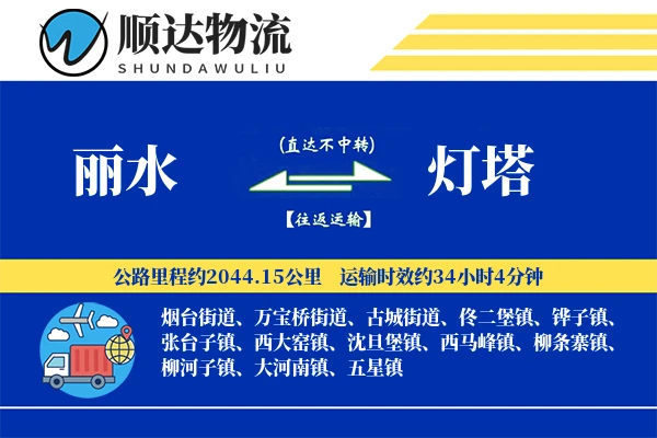 丽水到灯塔物流公司