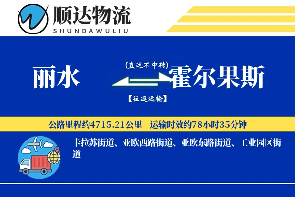 丽水到霍尔果斯物流公司