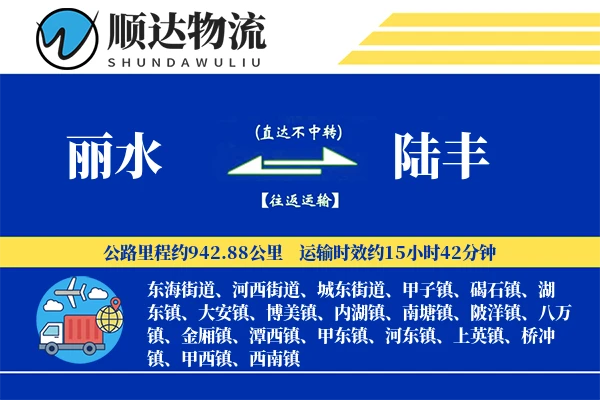 丽水到陆丰物流公司