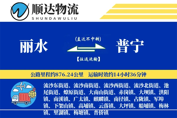 丽水到普宁物流公司