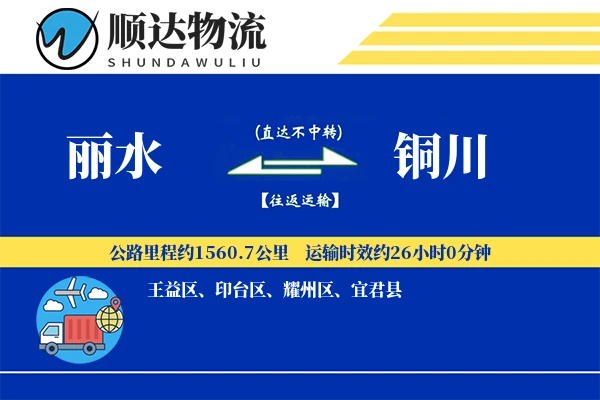 丽水到铜川物流公司-大件物流专线「定制物流」