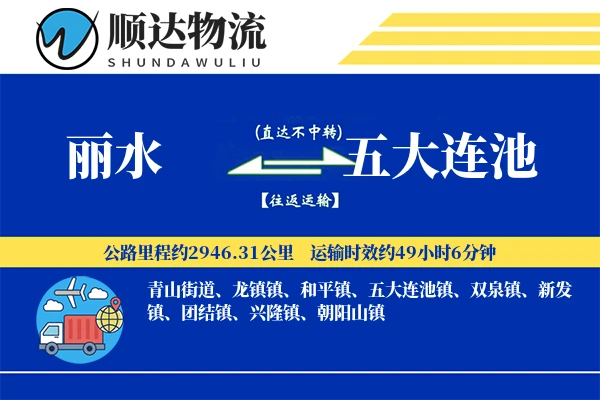 丽水到五大连池物流公司