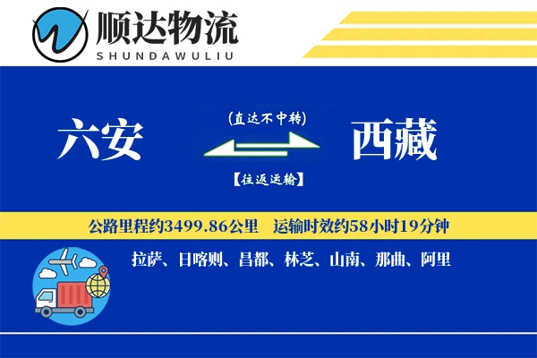 六安到西藏物流公司