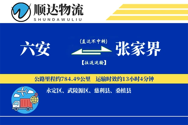 六安到张家界物流公司-包车物流专线「机动性强」
