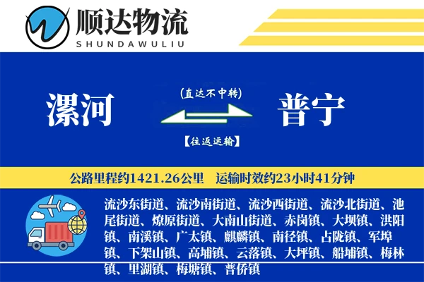 漯河到普宁物流公司-危险品货运专线「跨境物流」