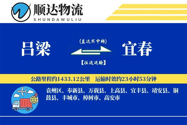 吕梁到宜春物流公司