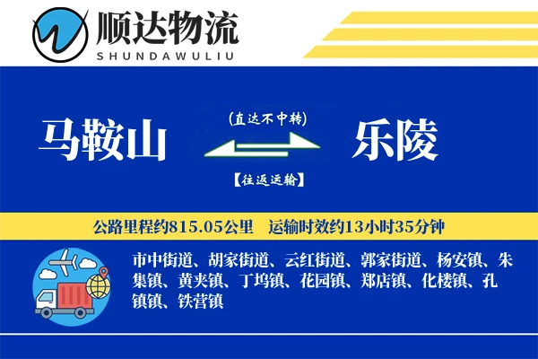 马鞍山到乐陵物流公司