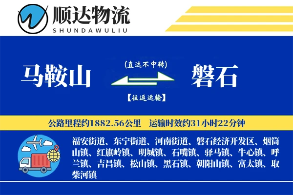 马鞍山到磐石物流公司