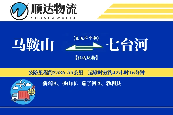 马鞍山到七台河物流公司