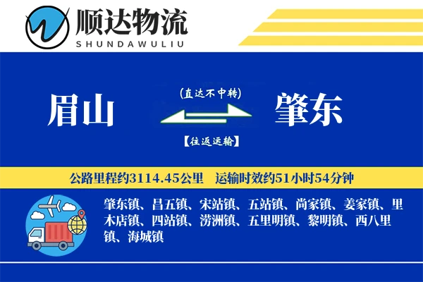 眉山到肇东物流公司