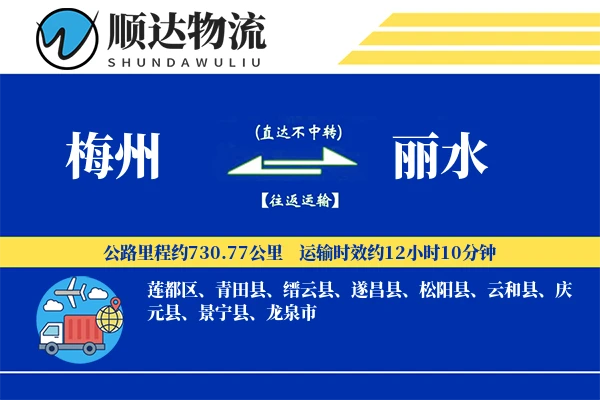 梅州到丽水物流公司
