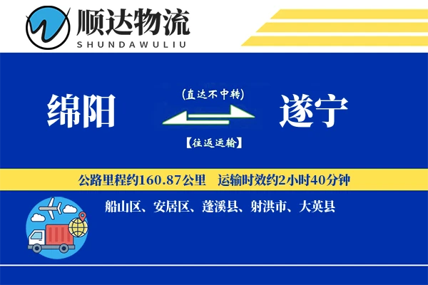 绵阳到遂宁物流公司
