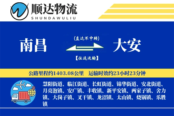 南昌到大安物流公司-生鲜运输专线「仓储管理」