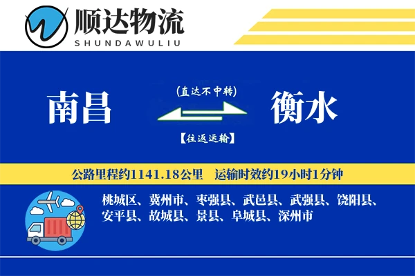 南昌到衡水物流公司