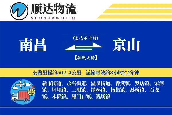 南昌到京山物流公司-逆向物流专线「量大价优」